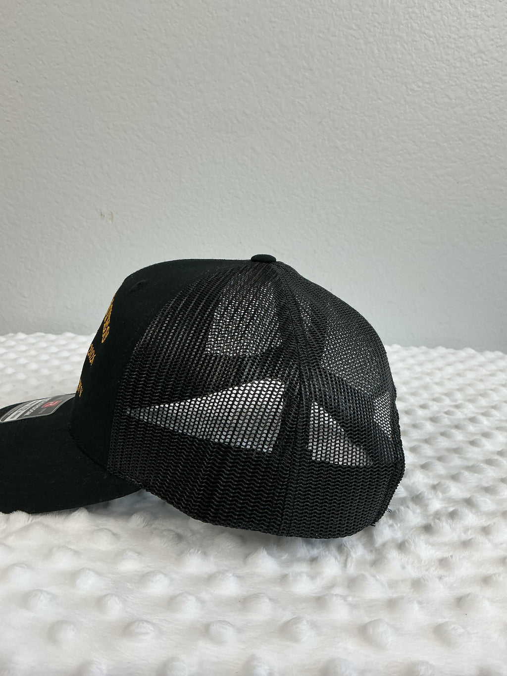 United States 250th Anniversary Embroidered Trucker Cap – Black/Black