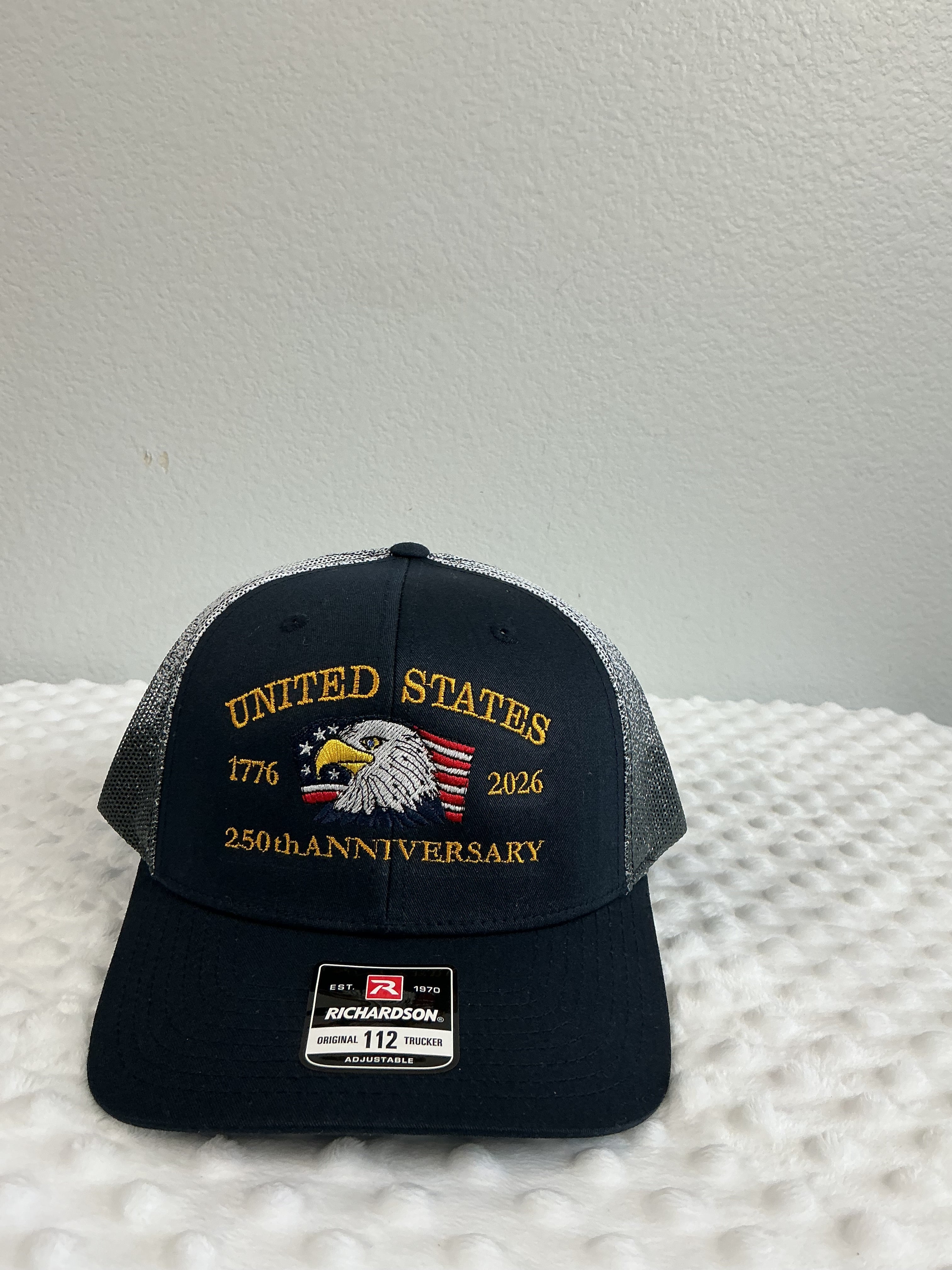 United States 250th Anniversary Embroidered Trucker Cap