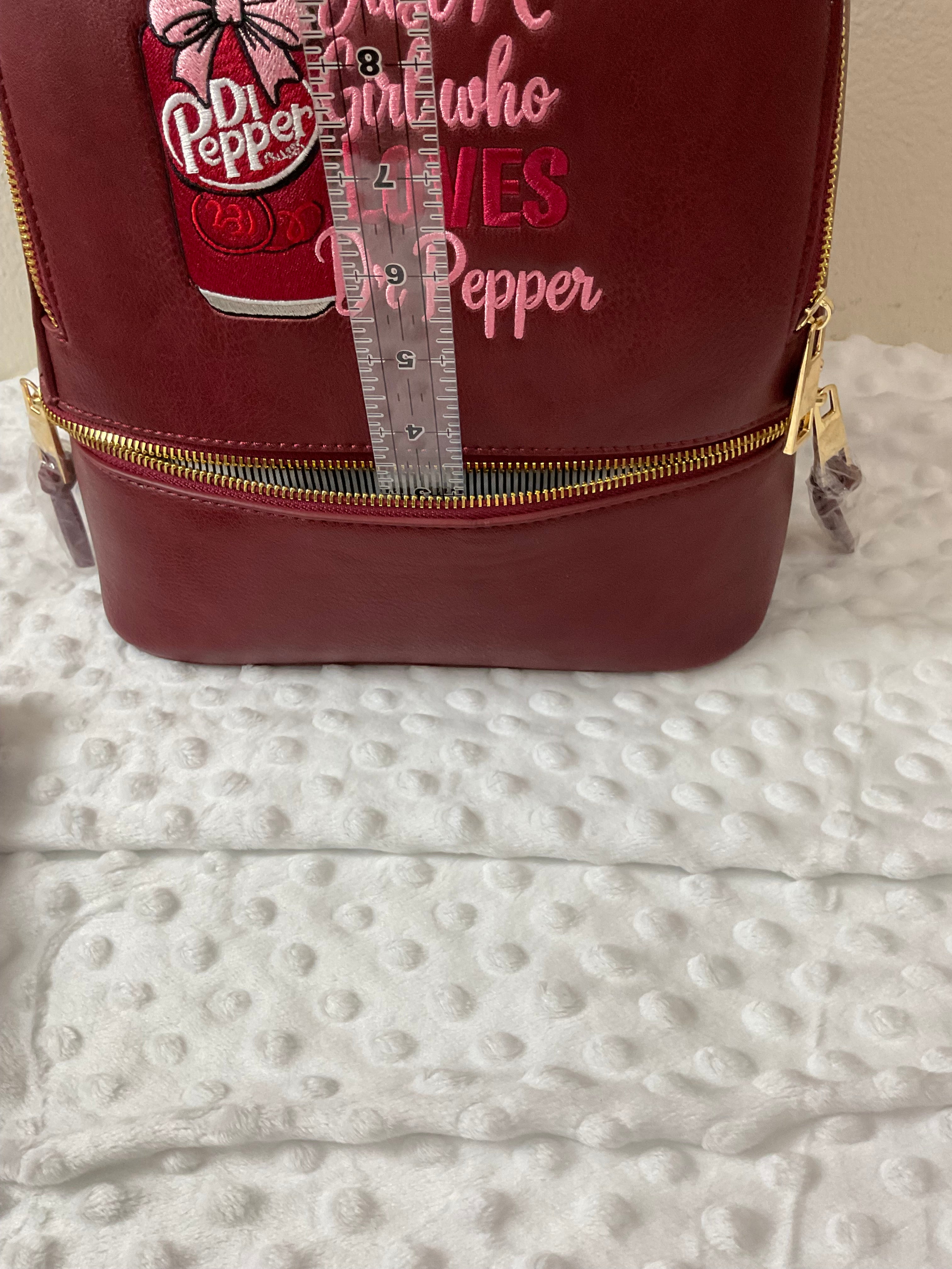 Just A Girl Who Loves Dr Pepper Backpack Set