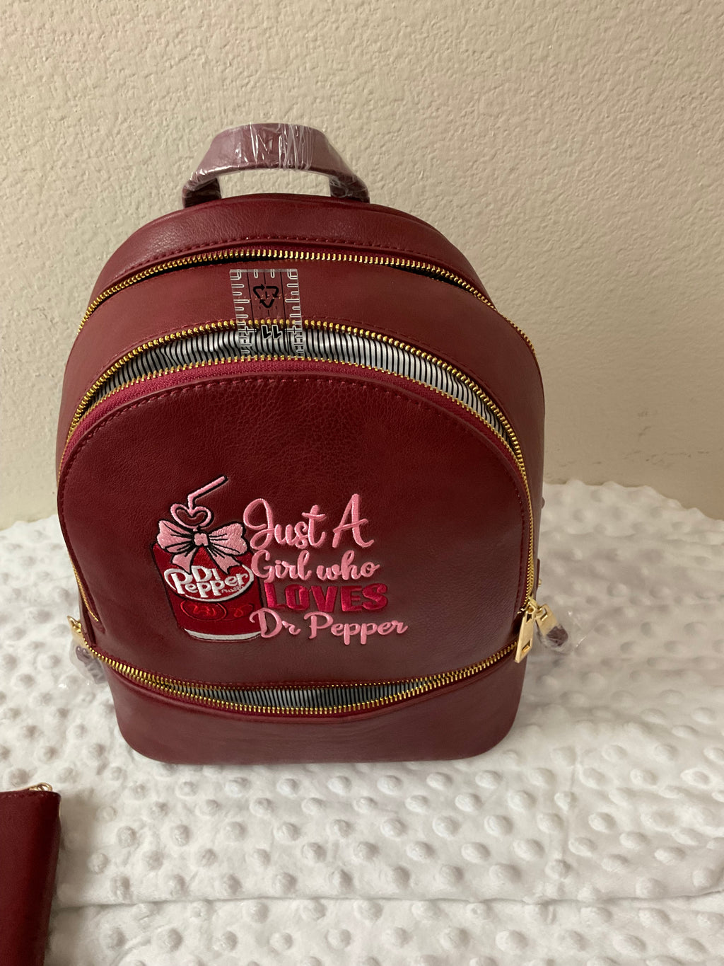 Just A Girl Who Loves Dr Pepper Backpack Set