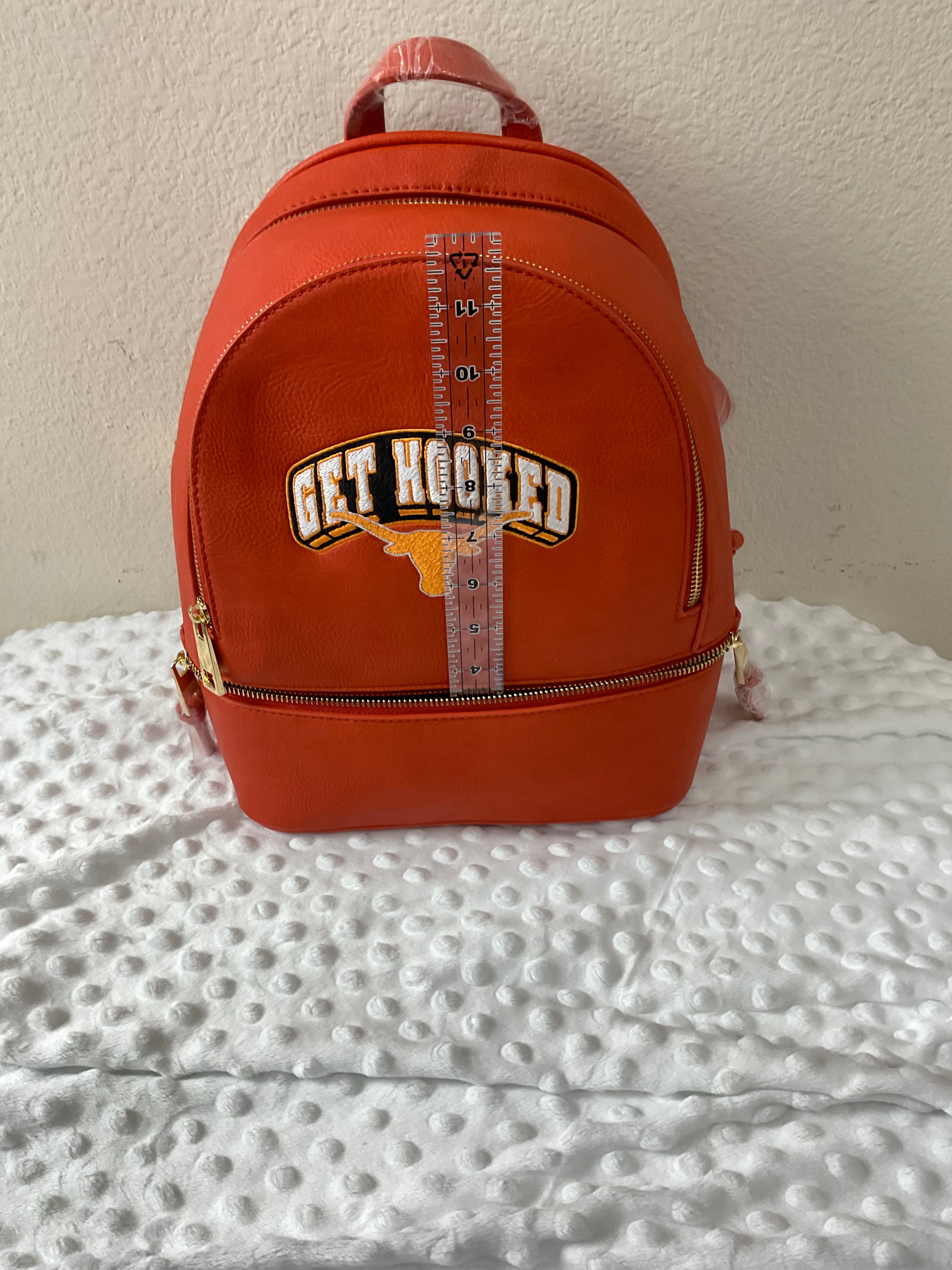 "Get Hooked" Longhorn Embroidered Backpack & Wallet Set