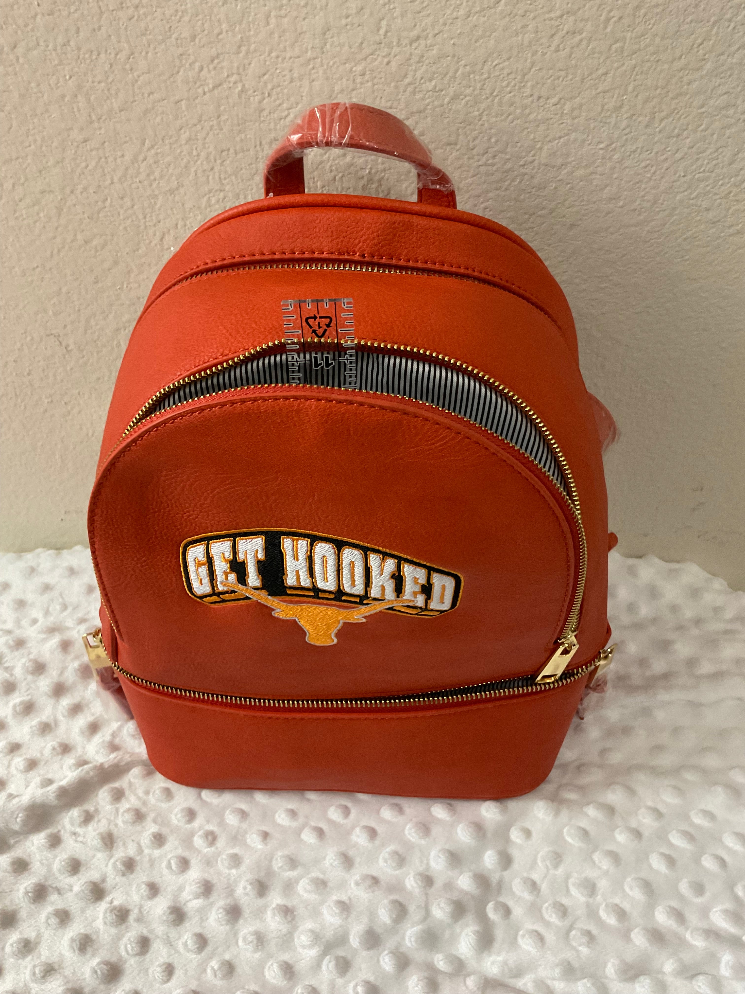"Get Hooked" Longhorn Embroidered Backpack & Wallet Set
