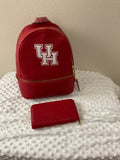 UH Cougars Embroidered Backpack & Wallet Set