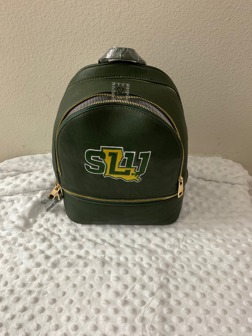 SLU Lions Embroidered Backpack & Wallet Set — Hunter Green