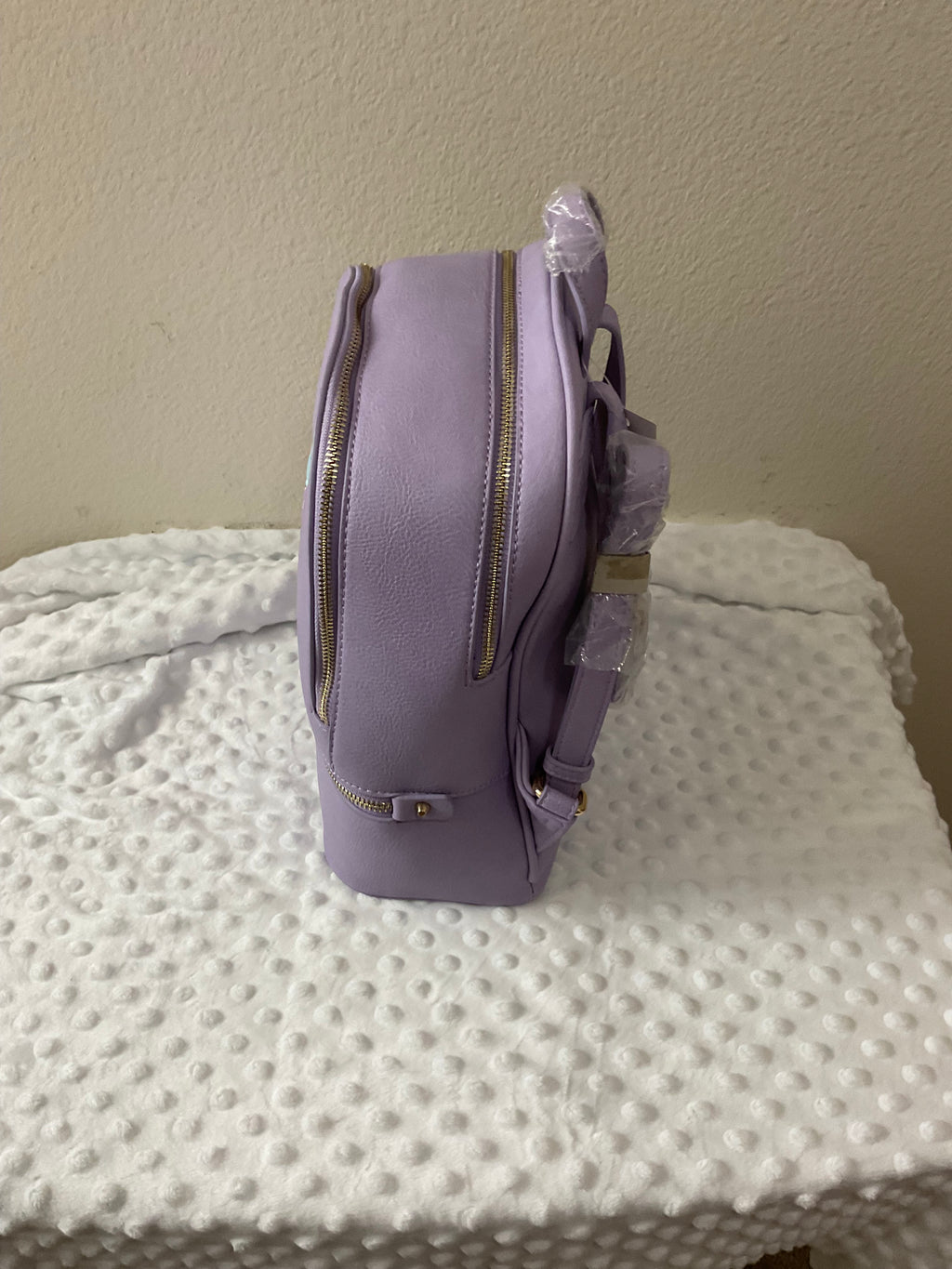 "She Is More Precious Than Rubies" Embroidered Backpack & Wallet Set — Lavender