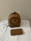 Floral Stethoscope Mini Backpack & Wallet Set