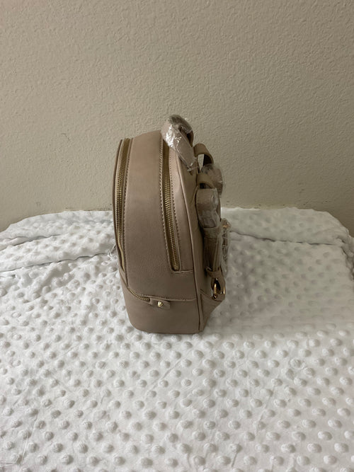 Butterfly Garden Embroidered Mini Backpack & Wallet Set — Taupe