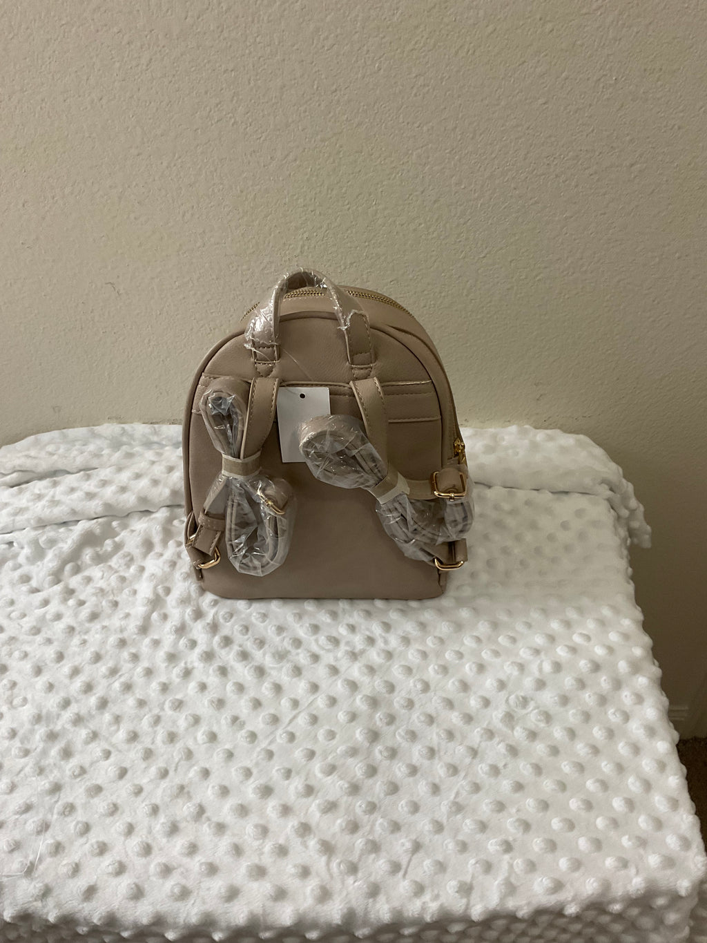 Butterfly Garden Embroidered Mini Backpack & Wallet Set — Taupe