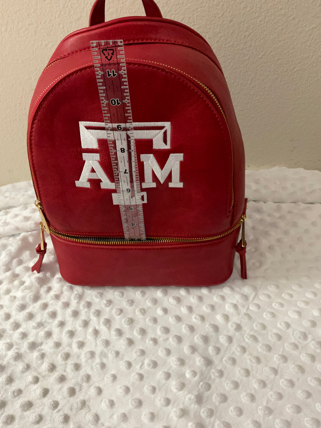 Texas A&M White Logo Backpack & Wallet Set