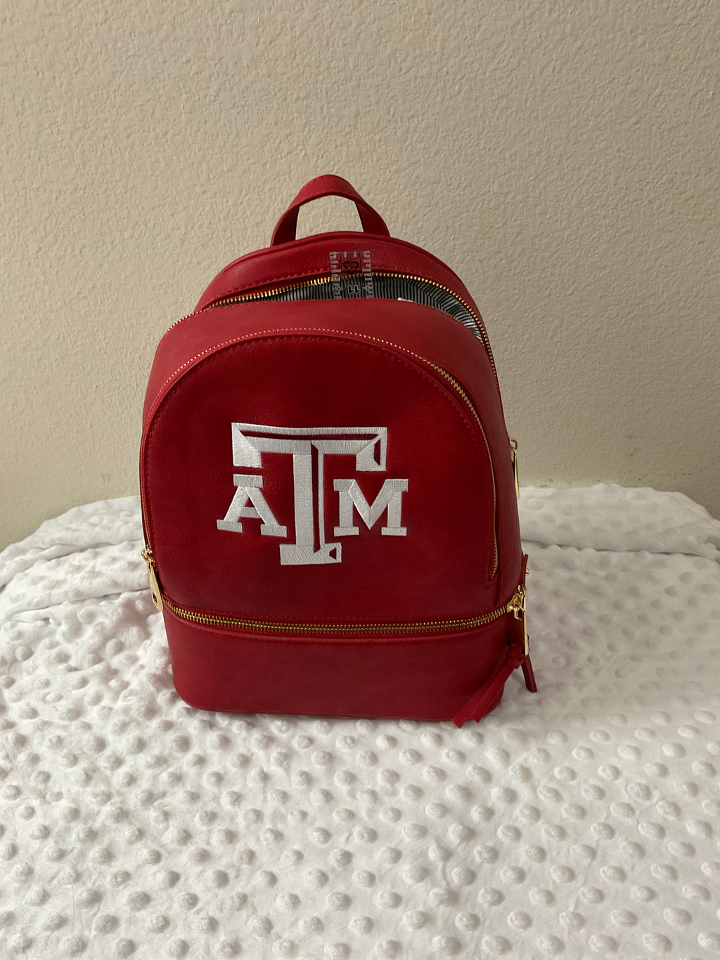 Texas A&M White Logo Backpack & Wallet Set