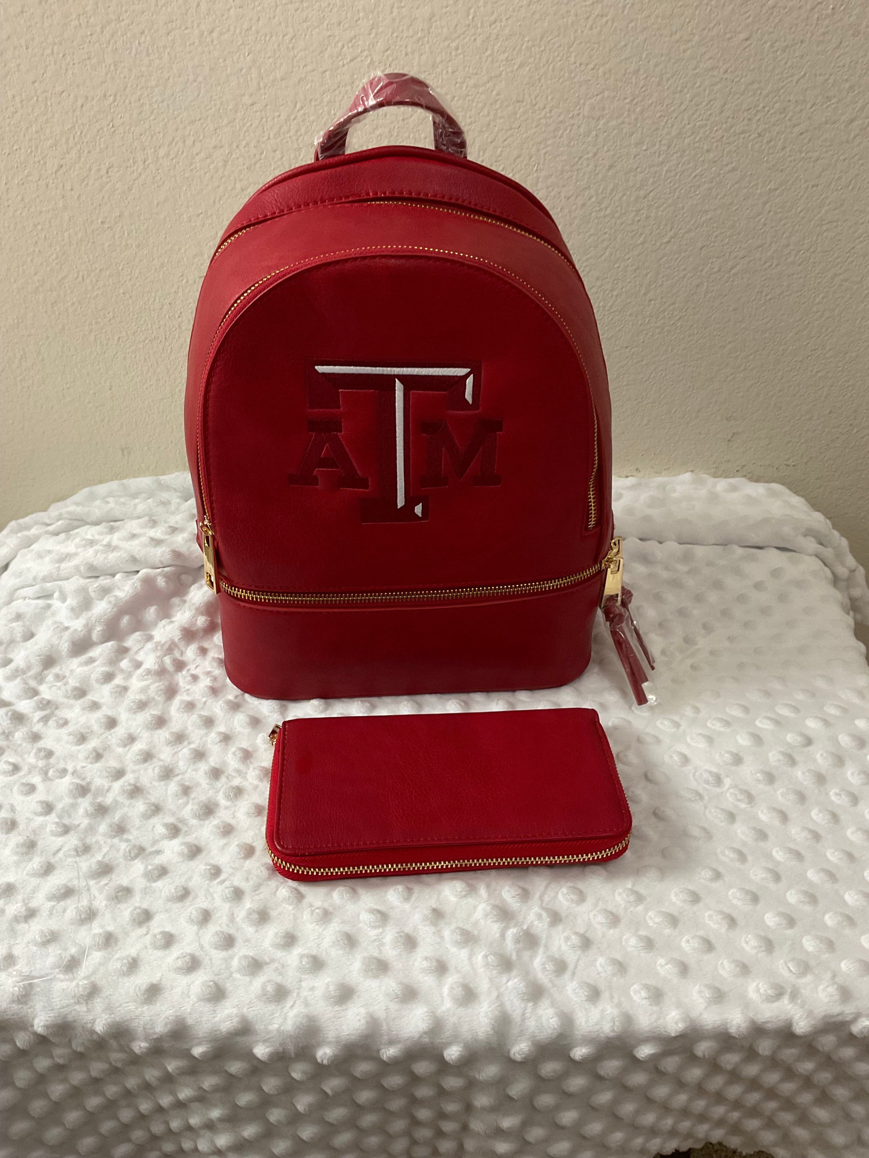 Texas A&M Backpack & Wallet Set