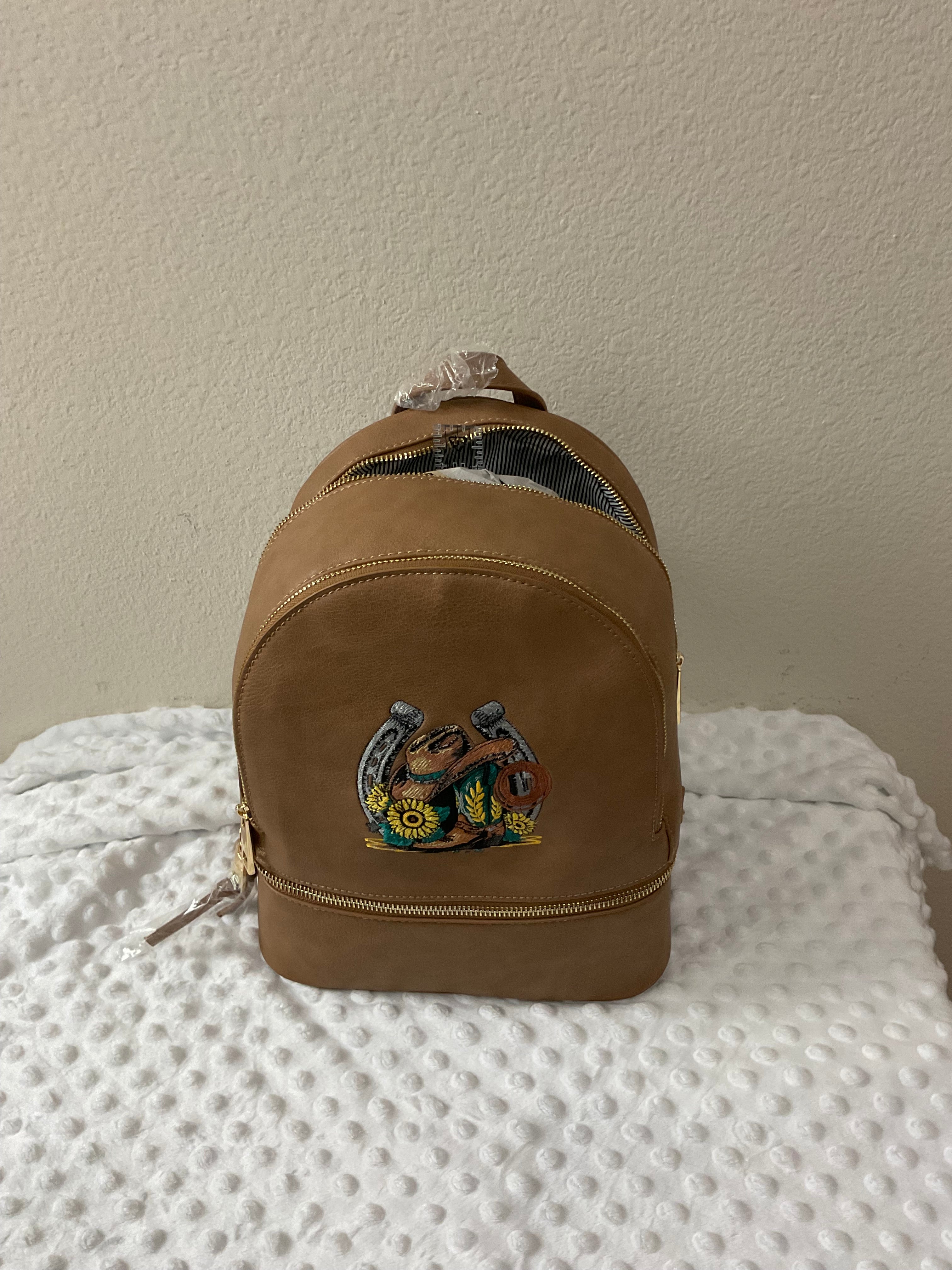 Western Cowboy Boot Backpack & Wallet Set