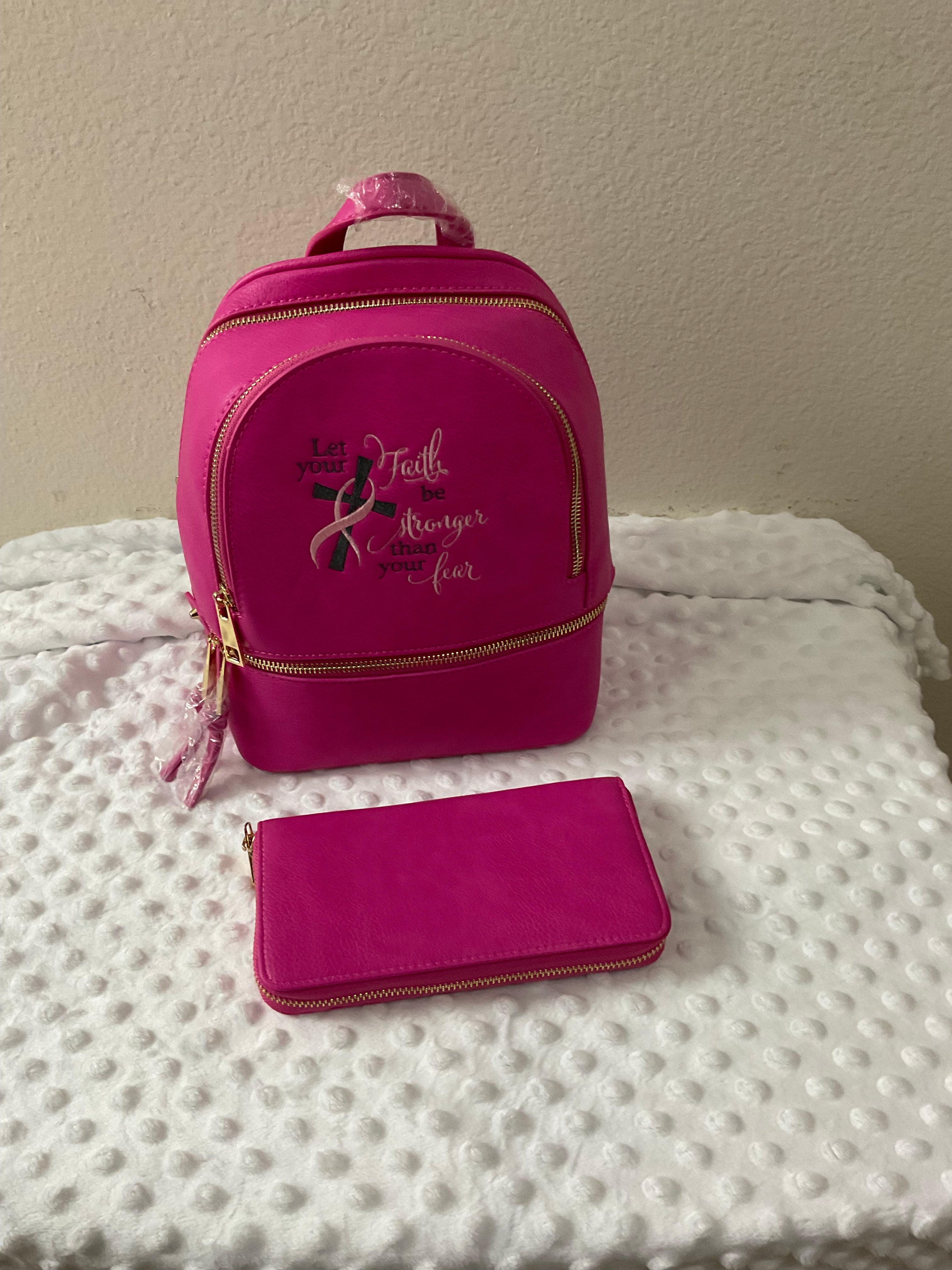 Faith Over Fear Mini Backpack & Wallet Set