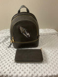 Leopard Eye Mini Backpack & Wallet Set