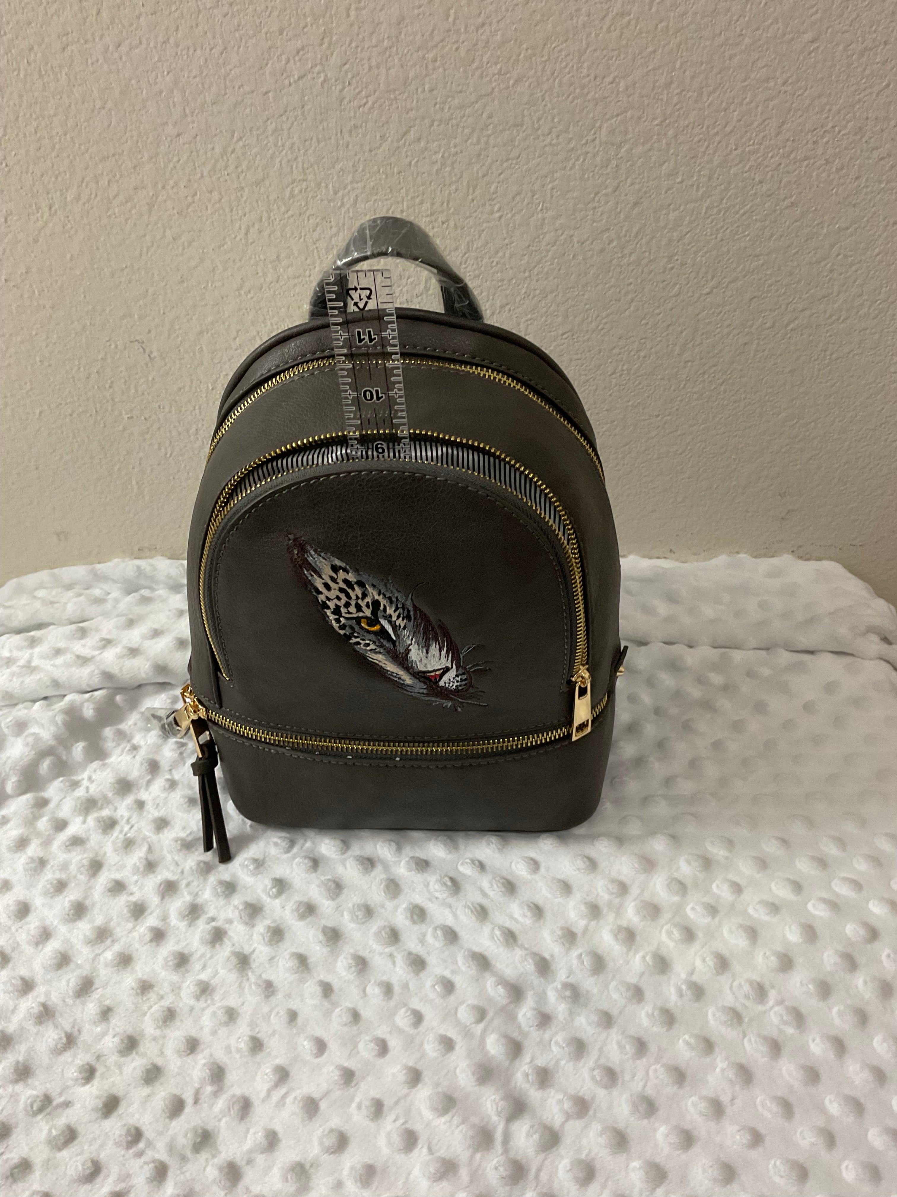 Leopard Eye Mini Backpack & Wallet Set