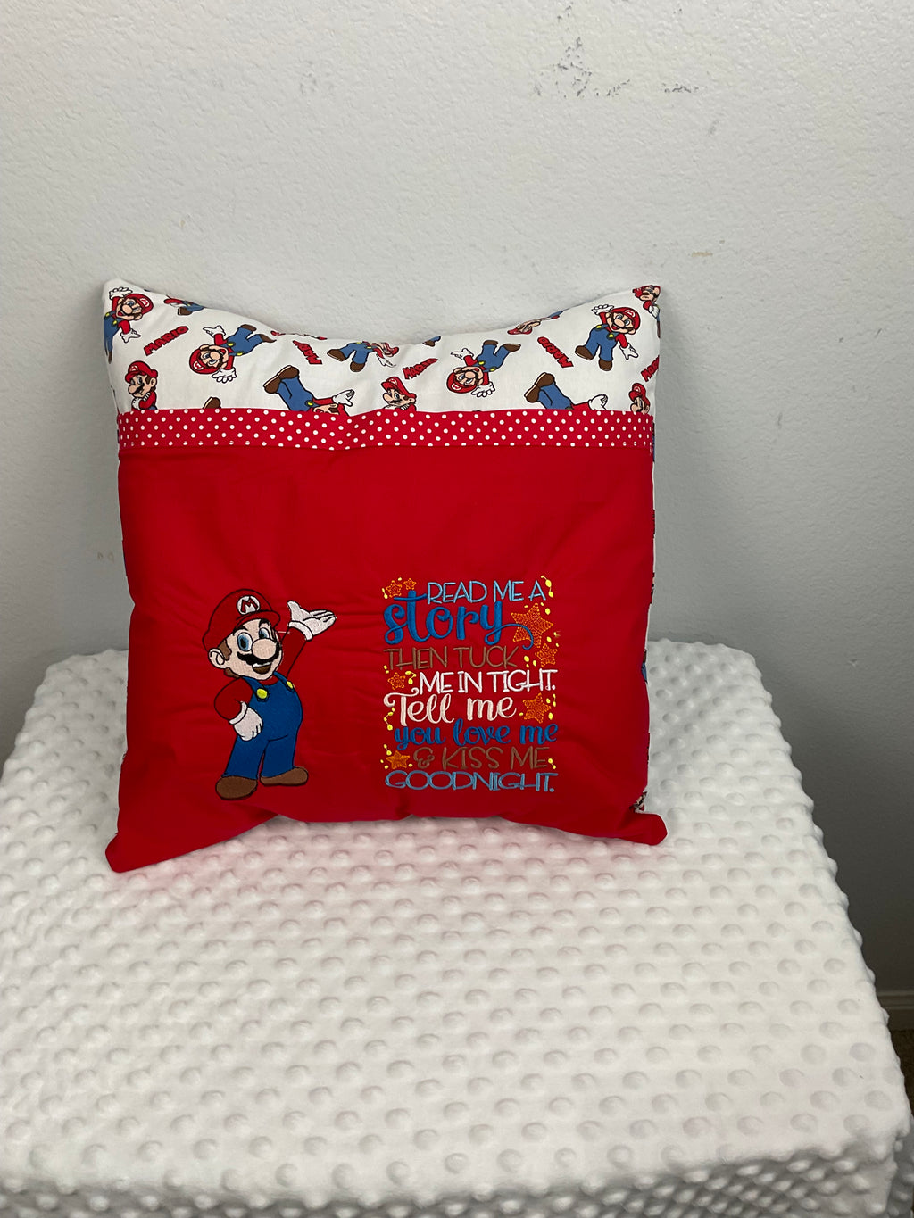 Mario Reading Buddy Pillow