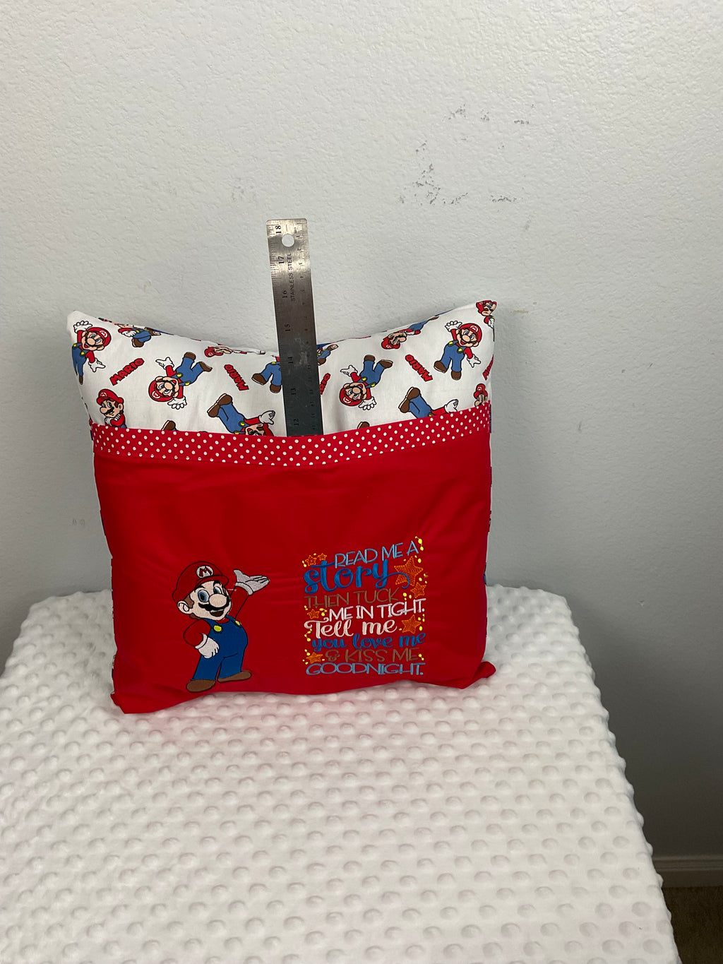 Mario Reading Buddy Pillow