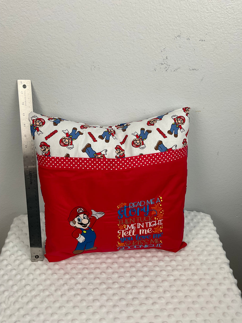 Mario Reading Buddy Pillow