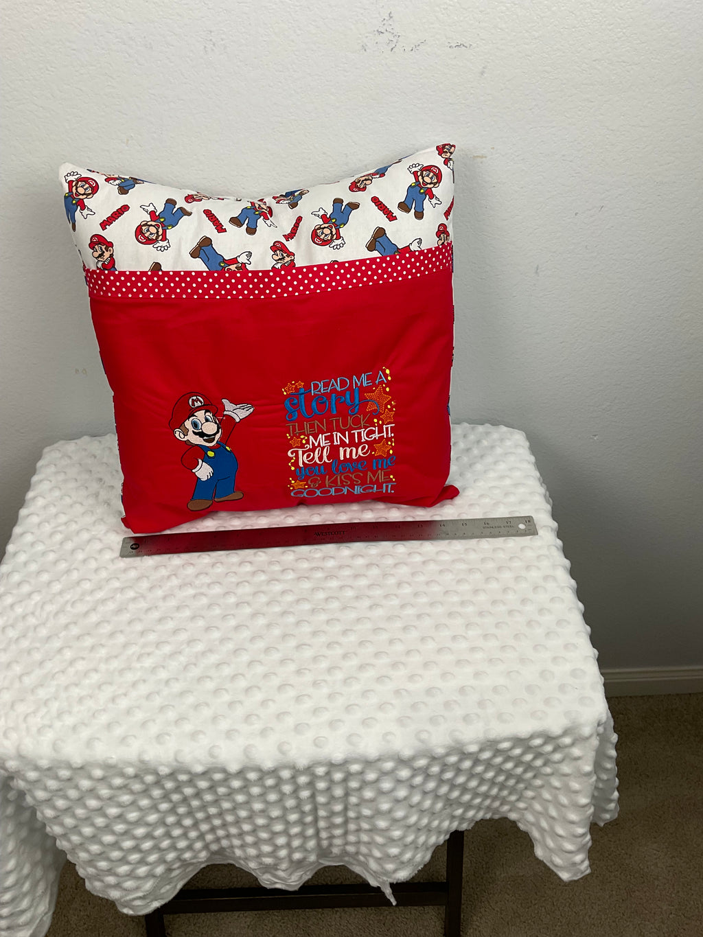 Mario Reading Buddy Pillow
