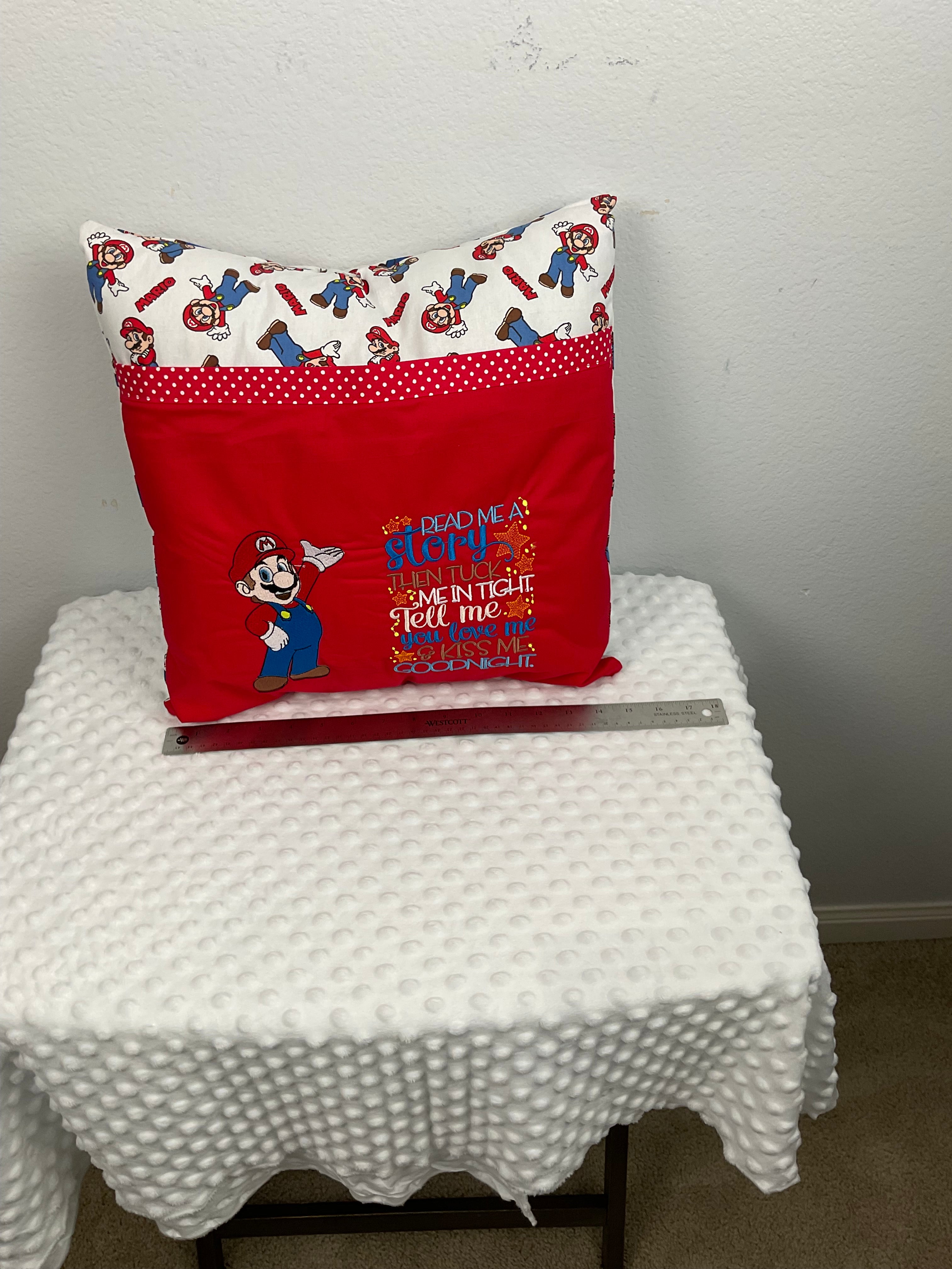 Mario Reading Buddy Pillow