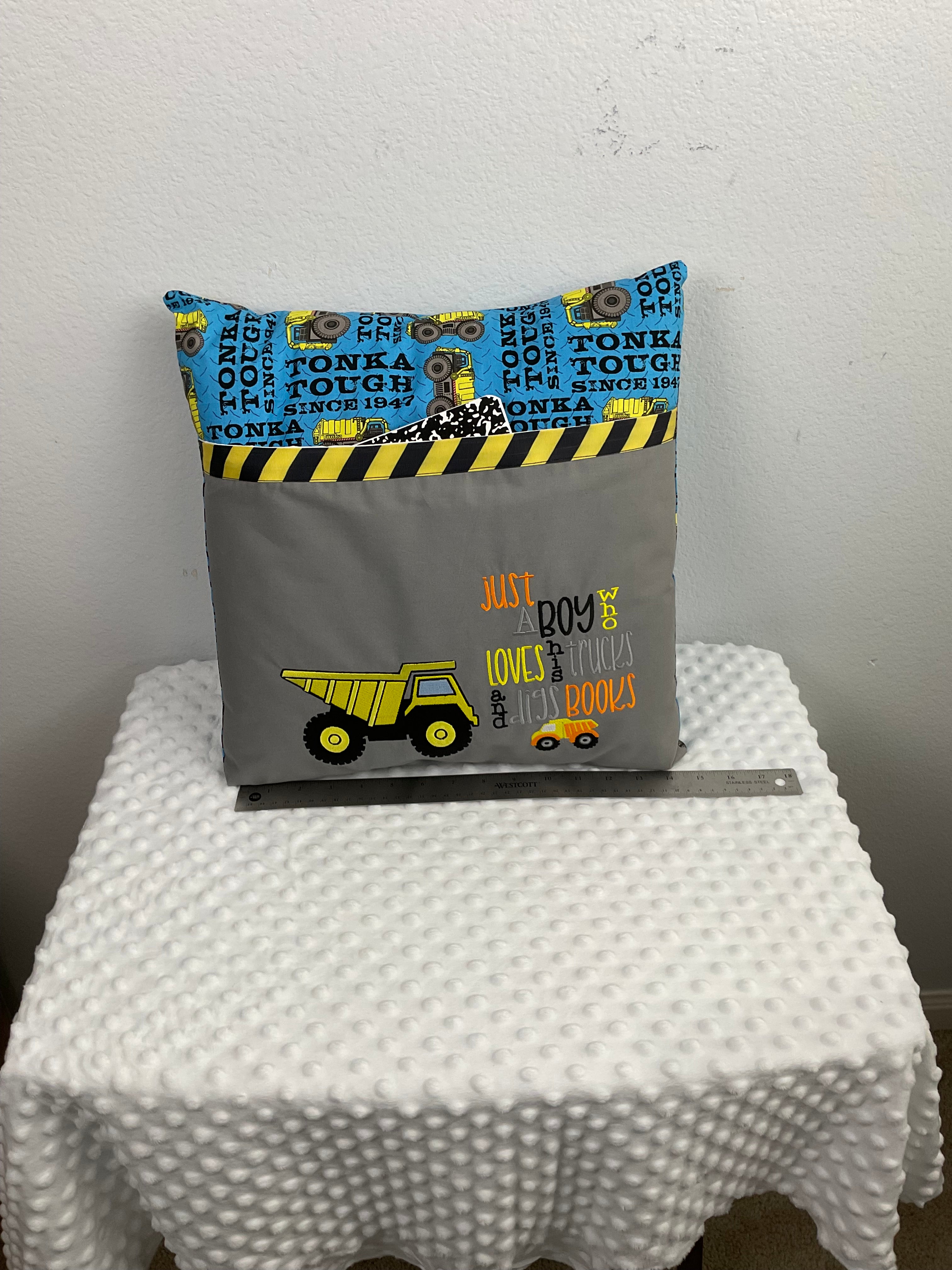 Tonka Trucks Reading Buddy Pillow