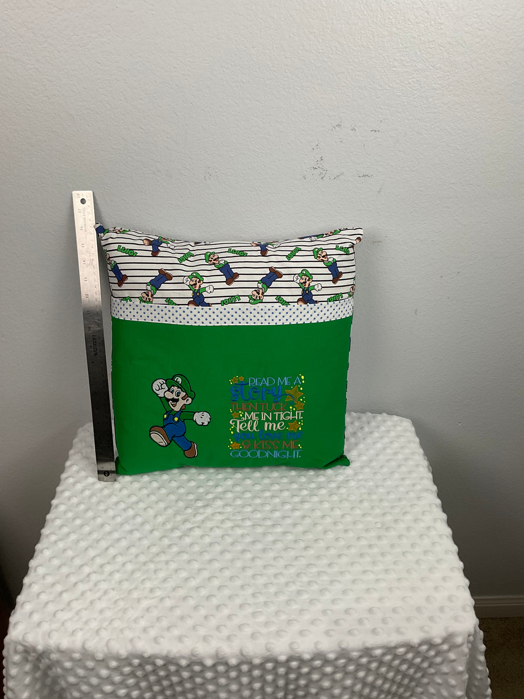 Luigi Reading Buddy Pillow