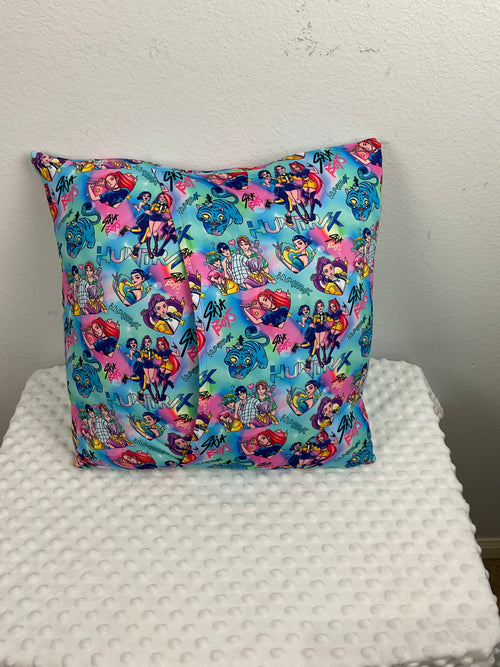 "Just One More Chapter" Descendants Reading Pillow – Embroidered Cushion in Mint