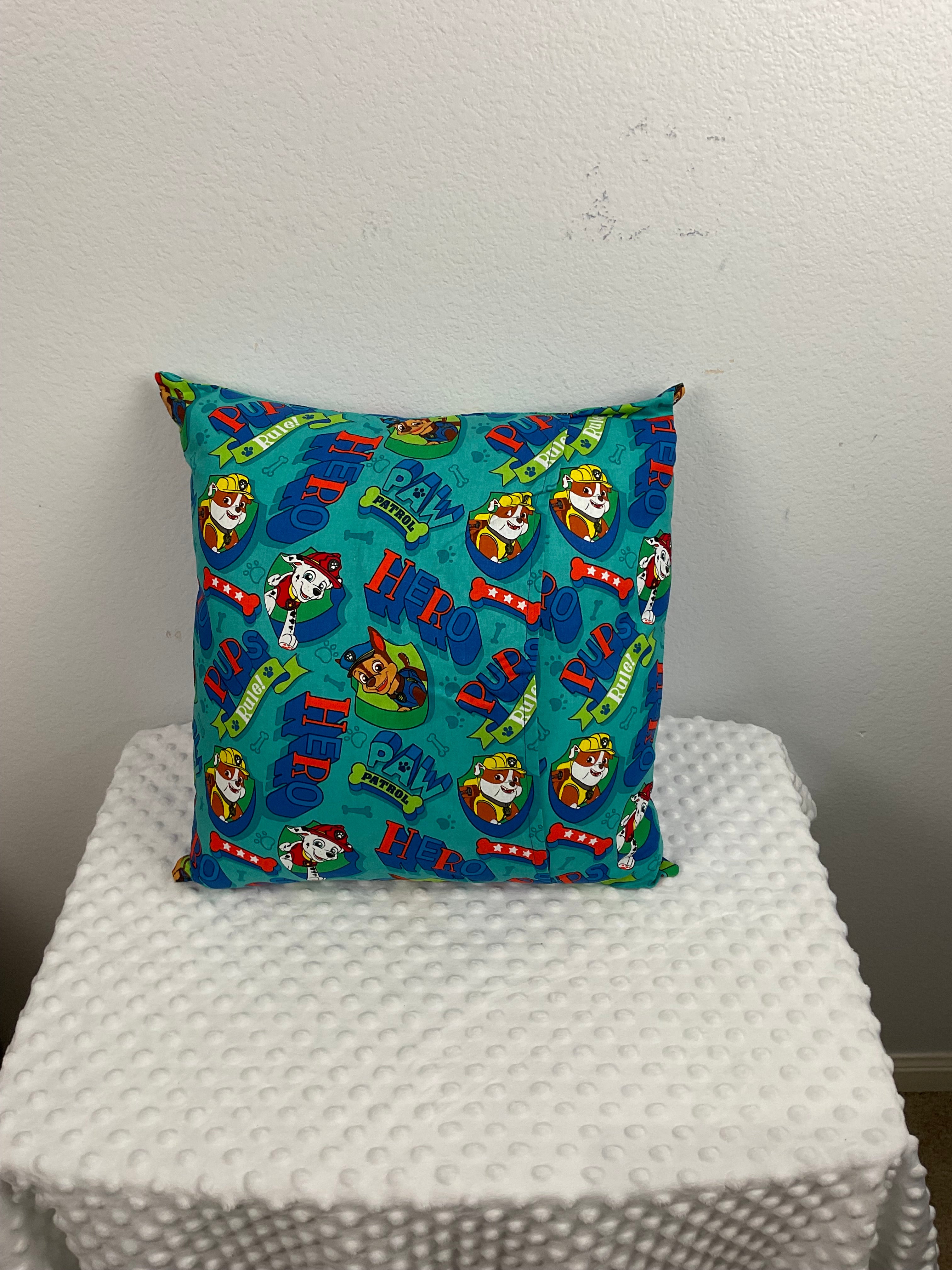 PAW Patrol Marshall Reading Pillow – Embroidered Cushion in Royal Blue