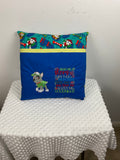 PAW Patrol Rocky Reading Pillow – Embroidered Cushion in Royal Blue