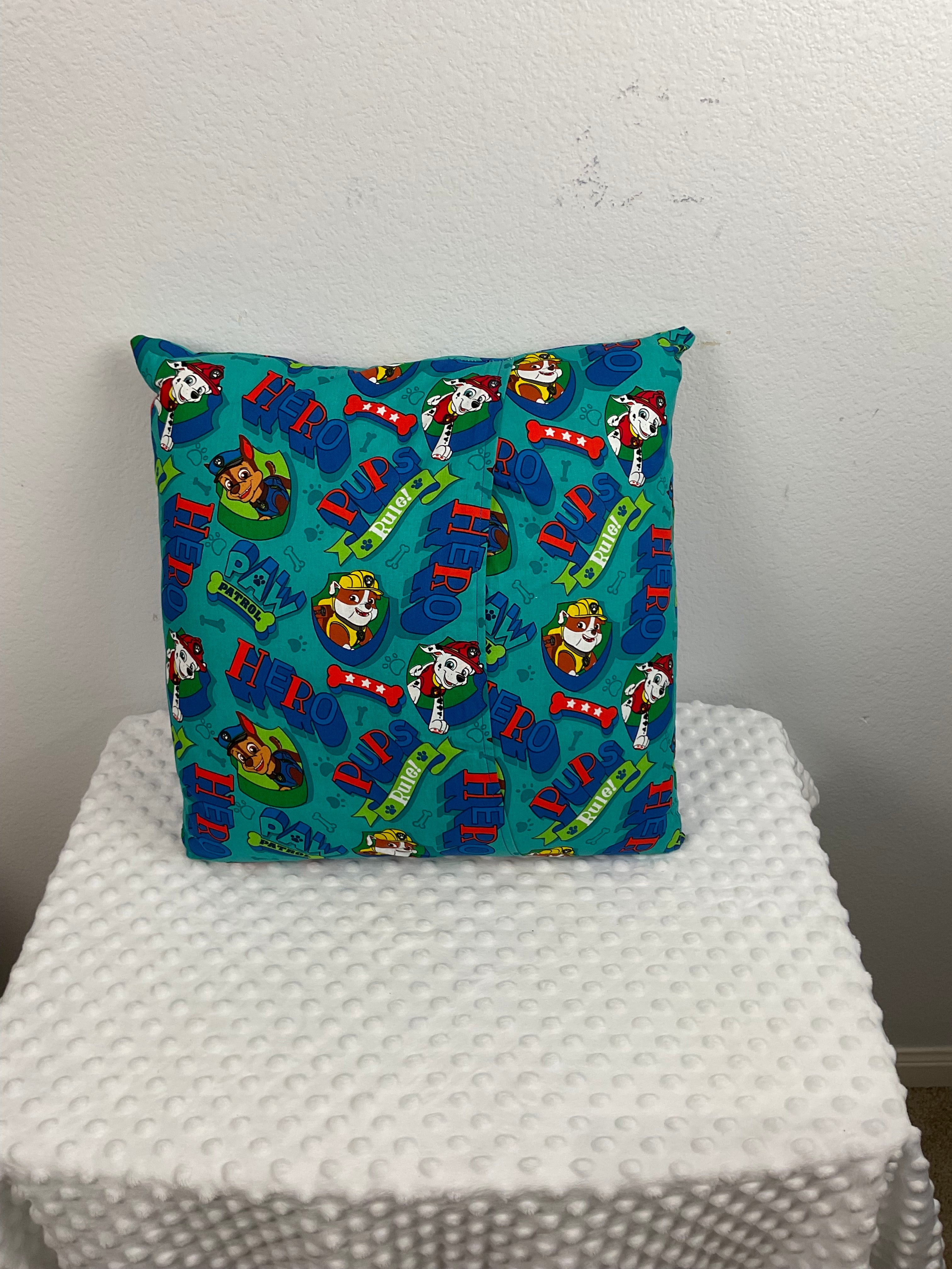 PAW Patrol Rocky Reading Pillow – Embroidered Cushion in Royal Blue