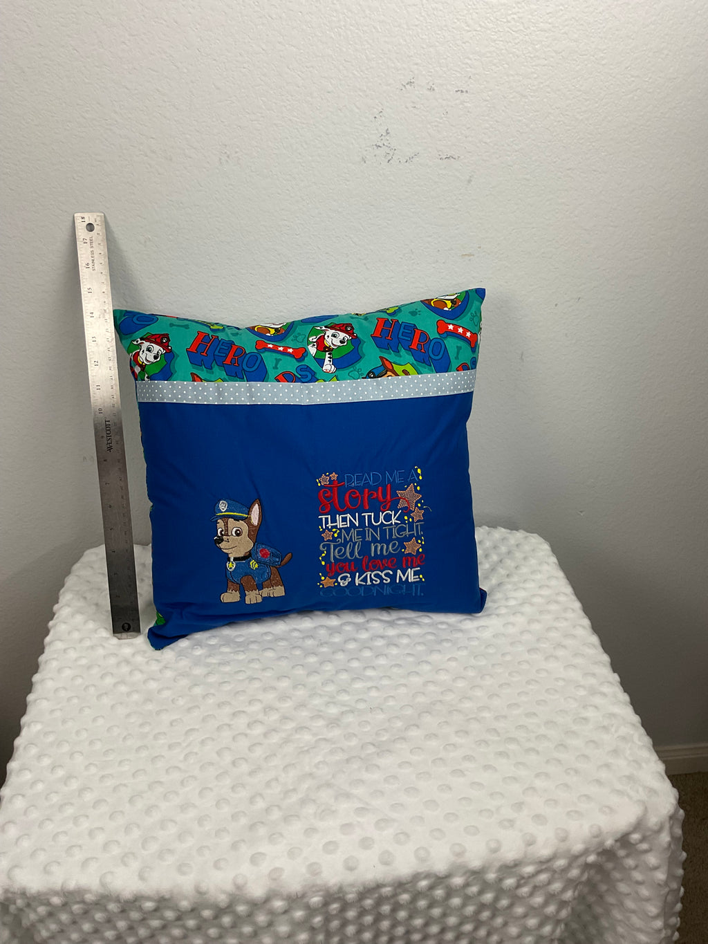 PAW Patrol Chase Reading Pillow with Pocket