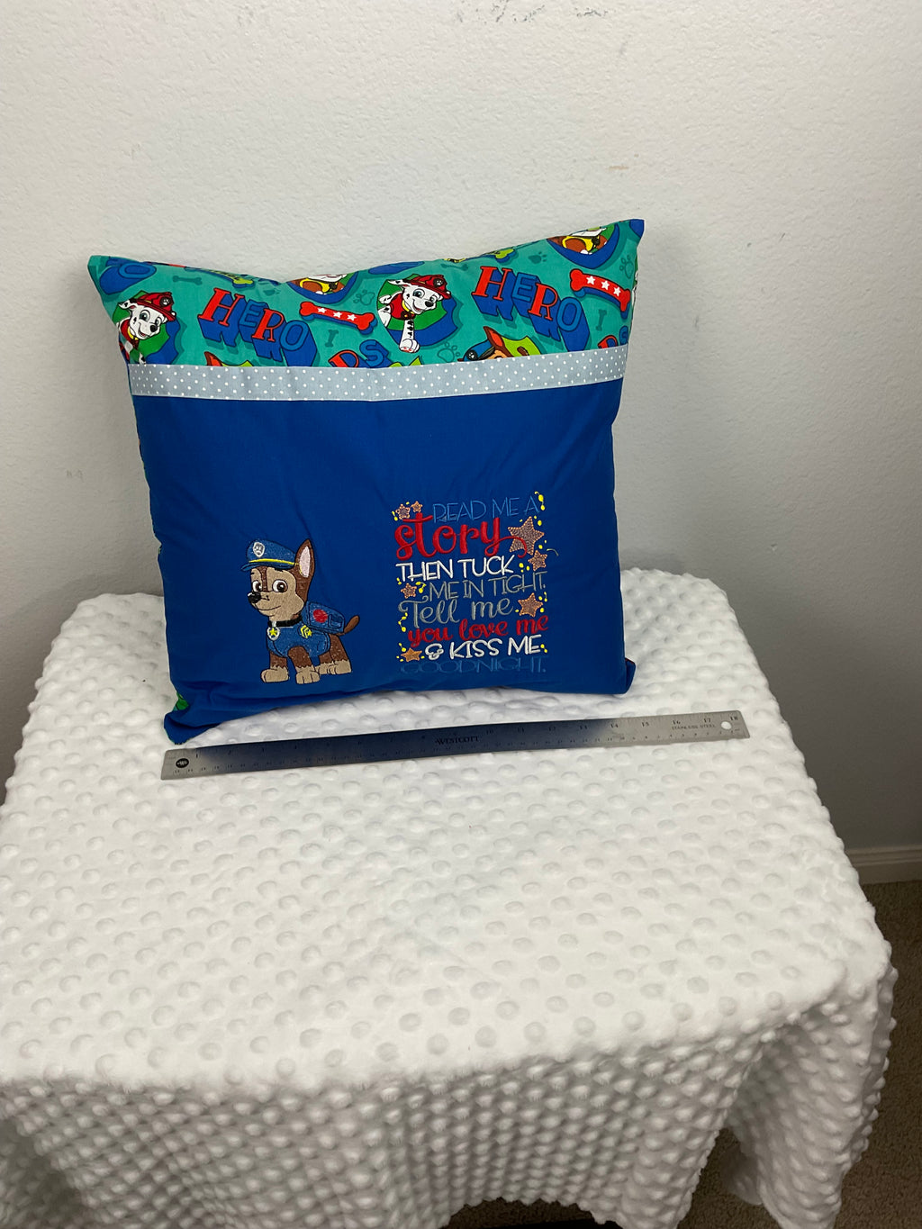 PAW Patrol Chase Reading Pillow with Pocket
