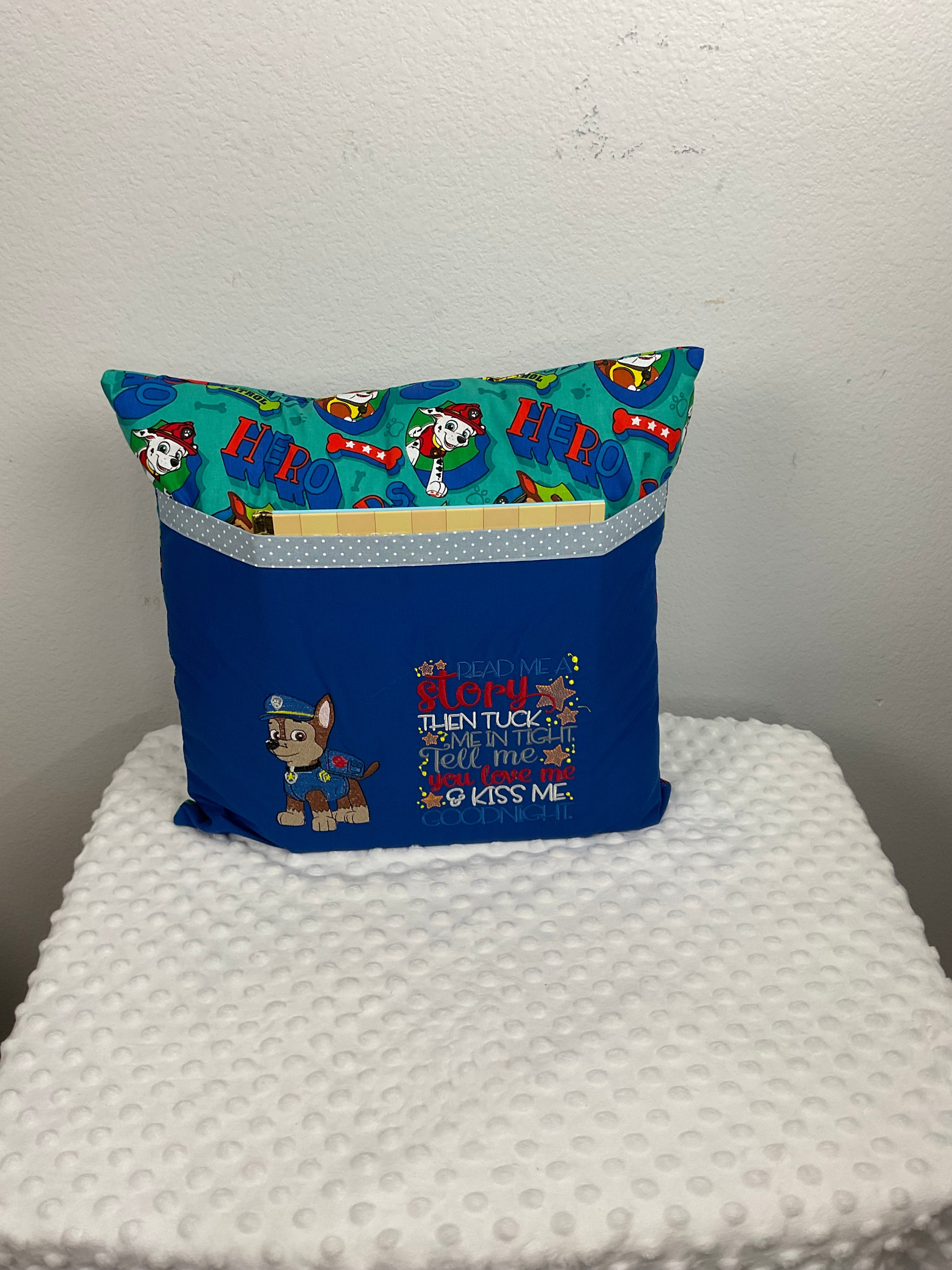 PAW Patrol Chase Reading Pillow with Pocket