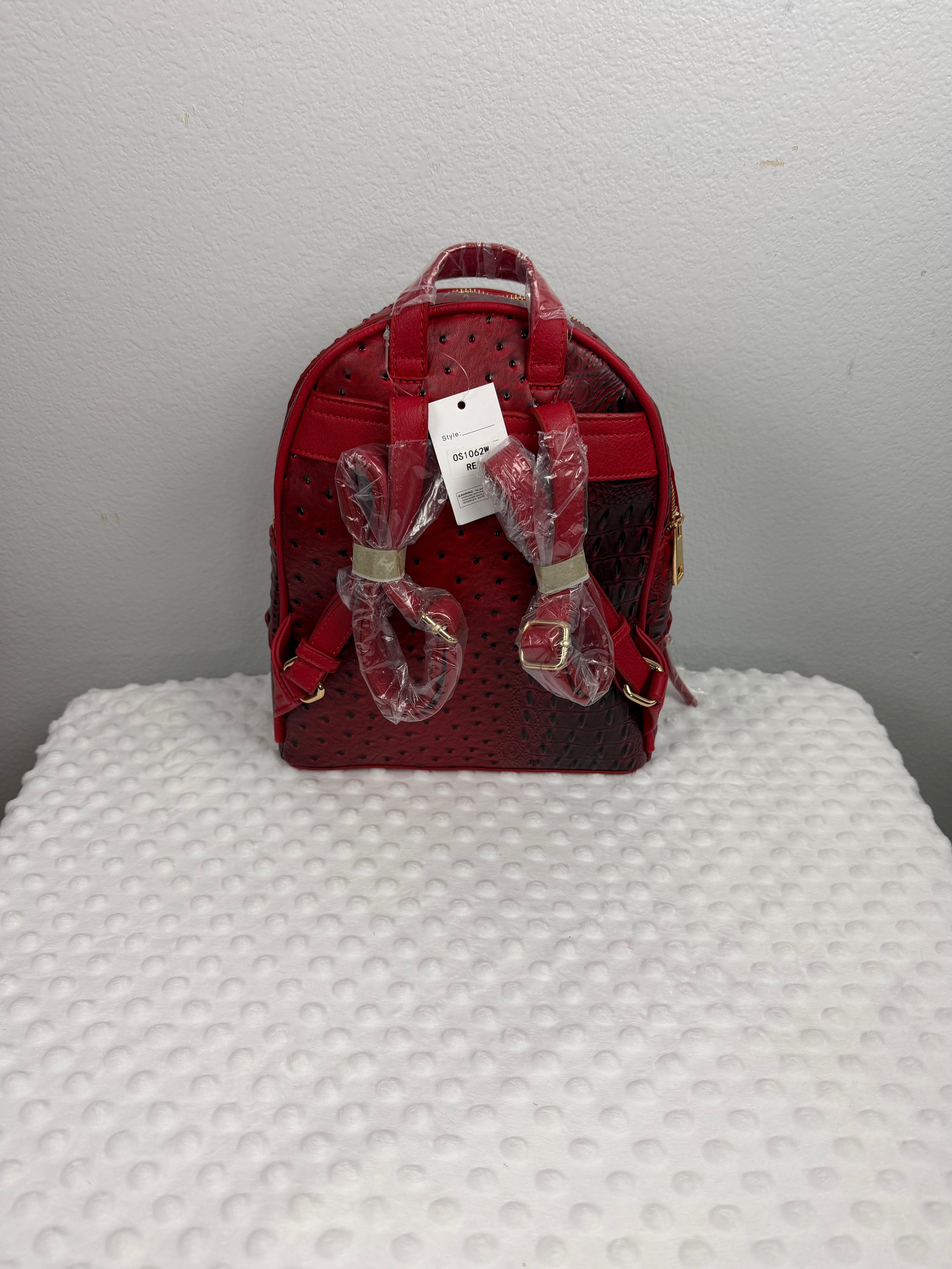 Texas A&M Aggies Mini Backpack – Maroon Ostrich & Croc Embossed